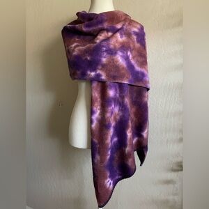 Purple knit wrap